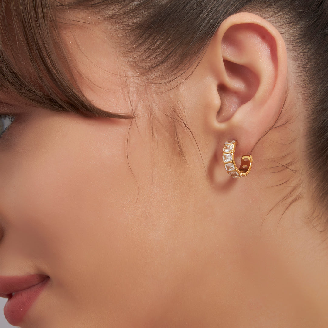Emerald Hoops