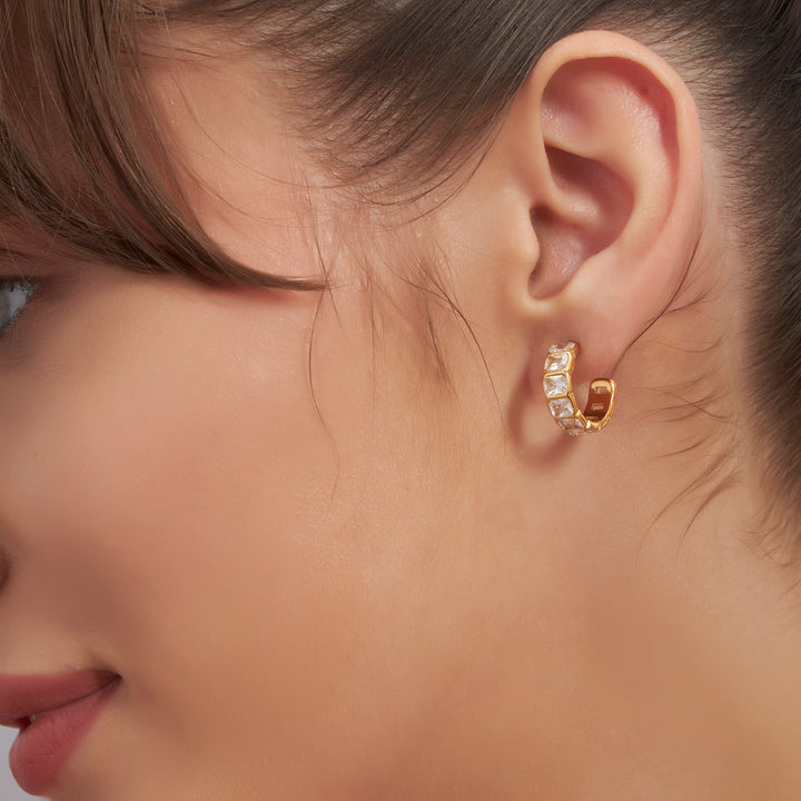 Emerald Hoops
