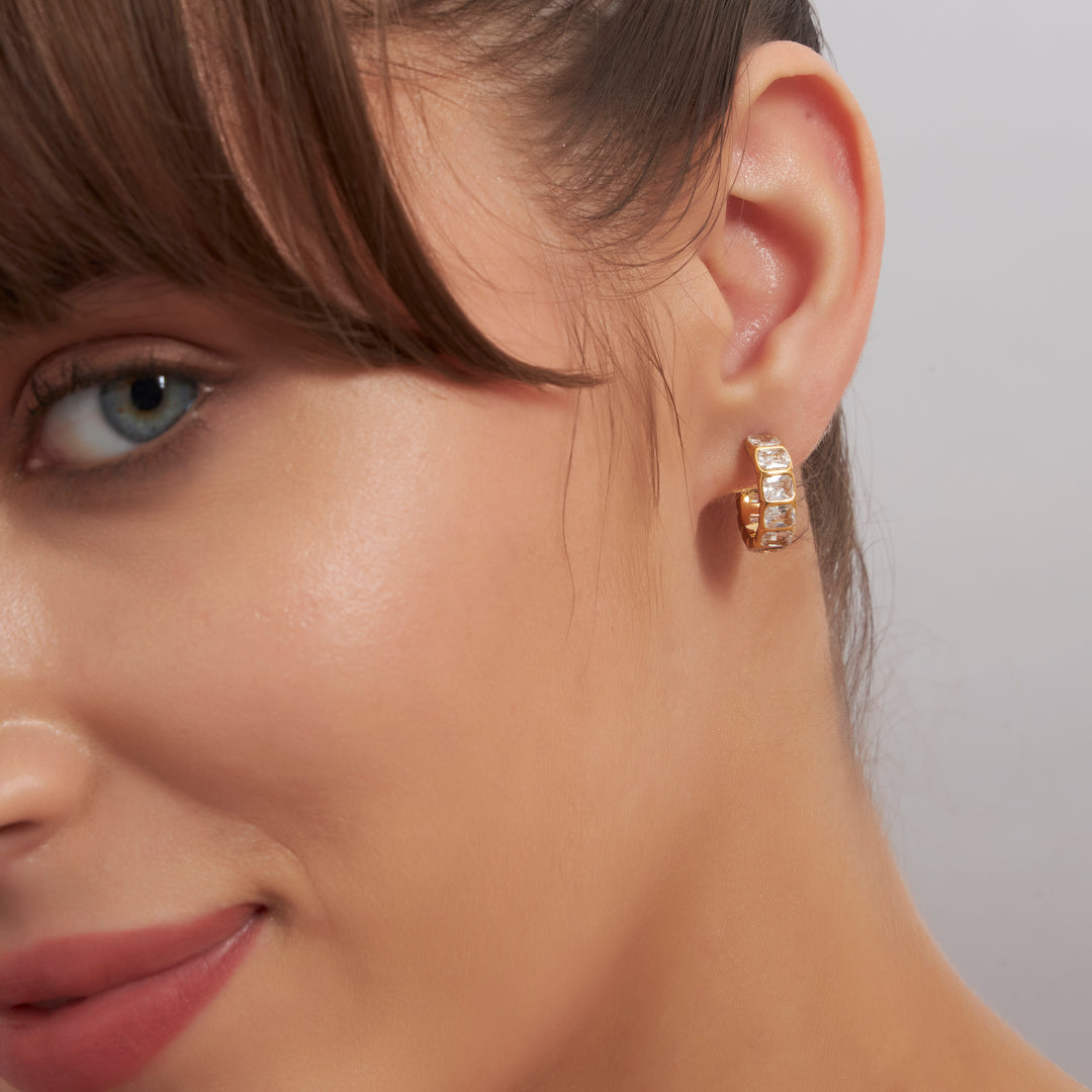 Emerald Hoops