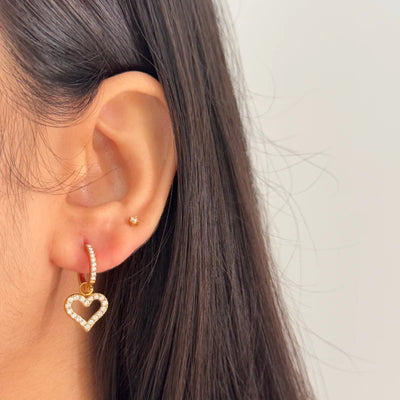 2-in-1 Heart Earrings