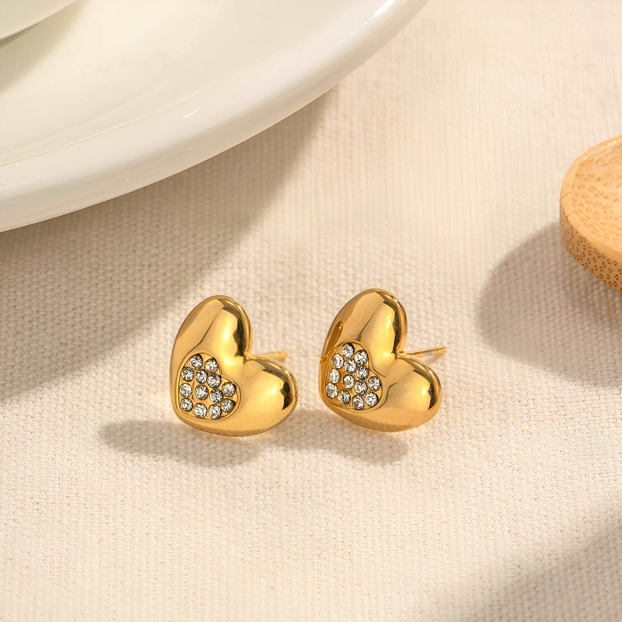 Golden Hearts - 18K PVD Gold Plated