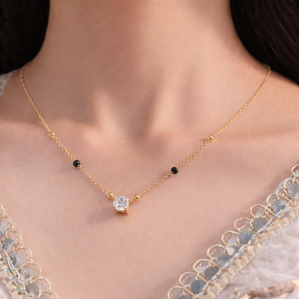 Solitaire Mangalsutra Combo