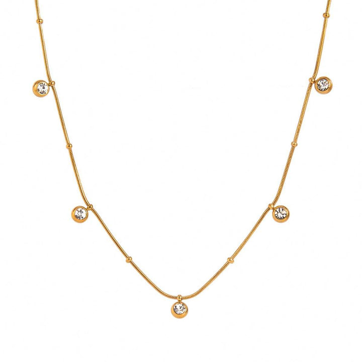 Round Zircon Necklace