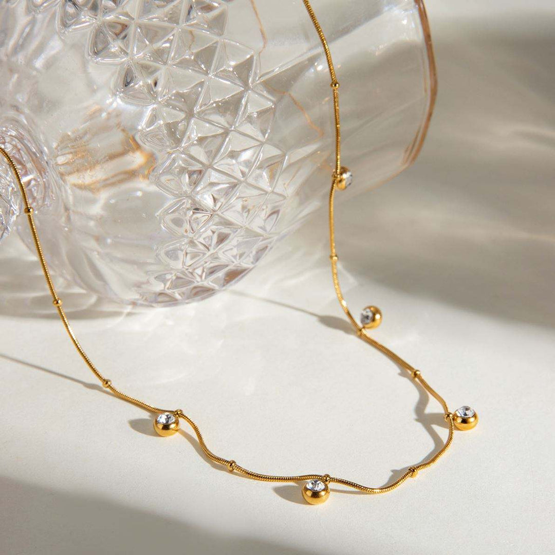 Round Zircon Necklace