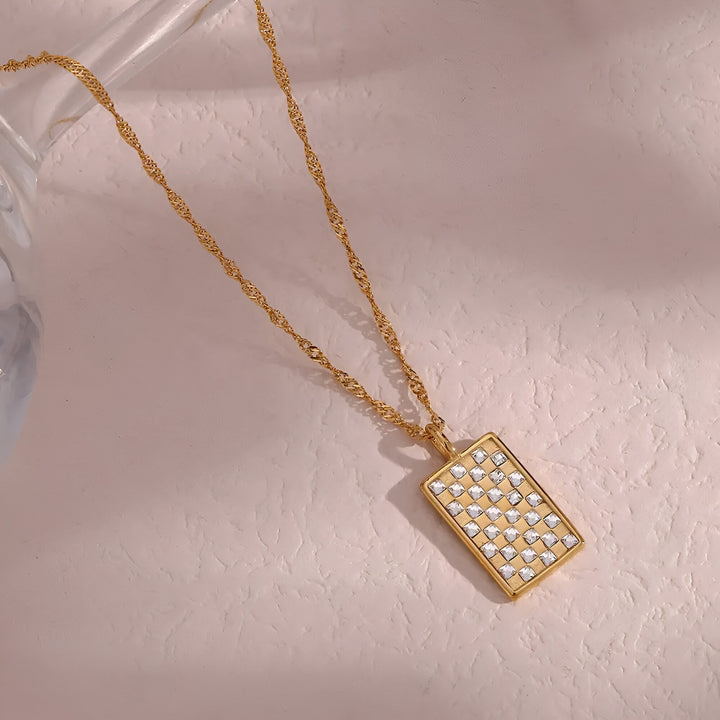 Checkered Necklace
