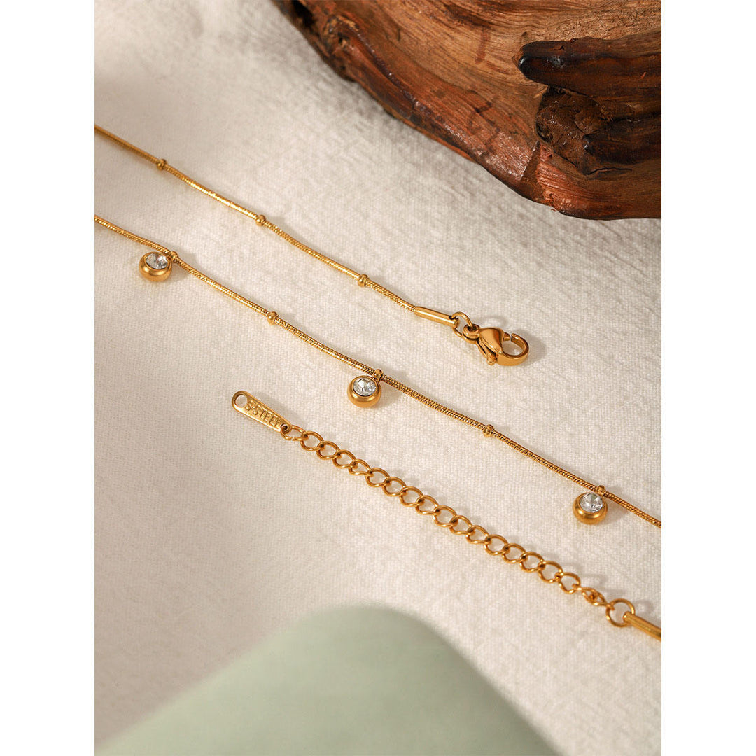 Round Zircon Necklace