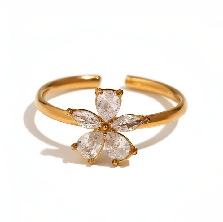 Dainty Zircon Ring (Adjustable)