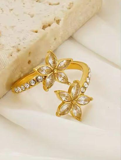 Double Blossom Ring