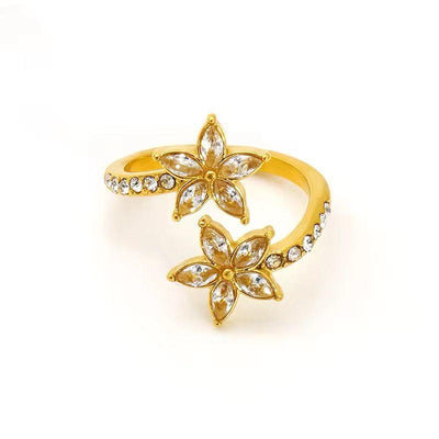 Double Blossom Ring