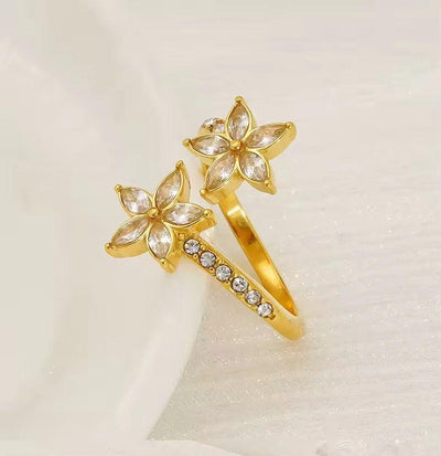 Double Blossom Ring