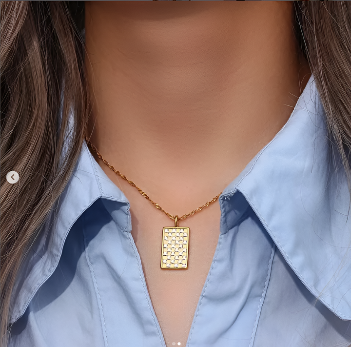 Checkered Necklace
