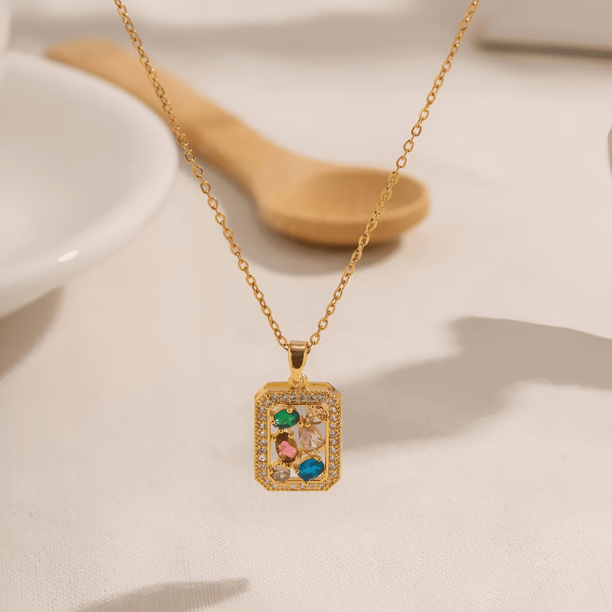 Dazzling Square - 18k Gold Plated - SEODRE