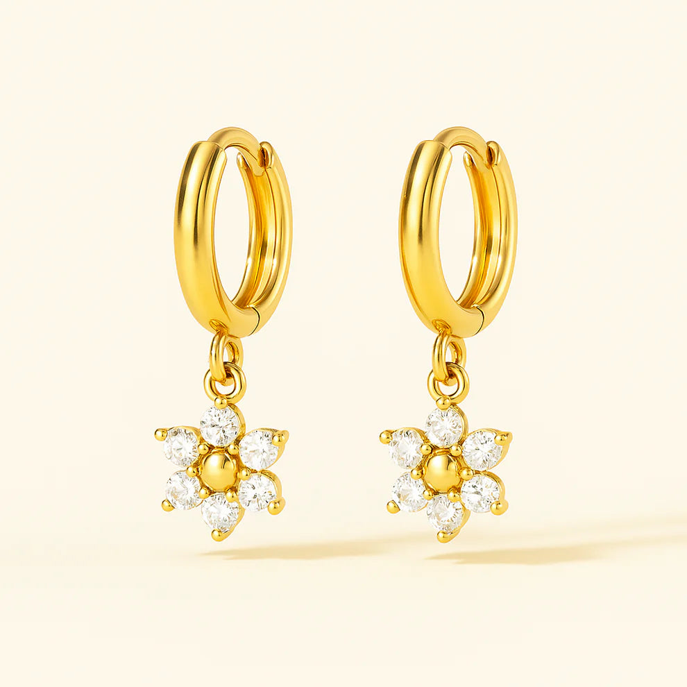 Floral Chic Hoops