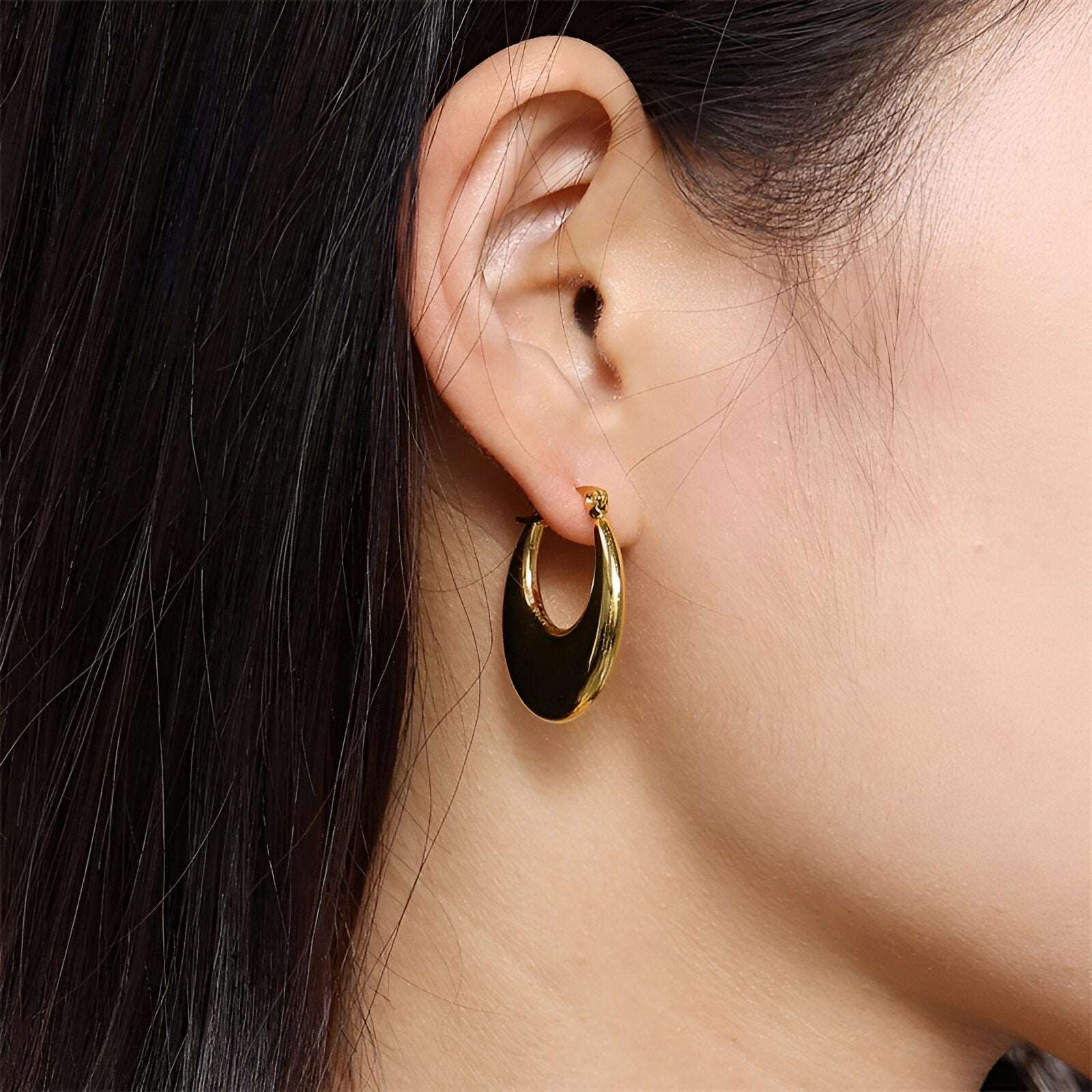 Luna Hoops - 18K PVD Gold Plated