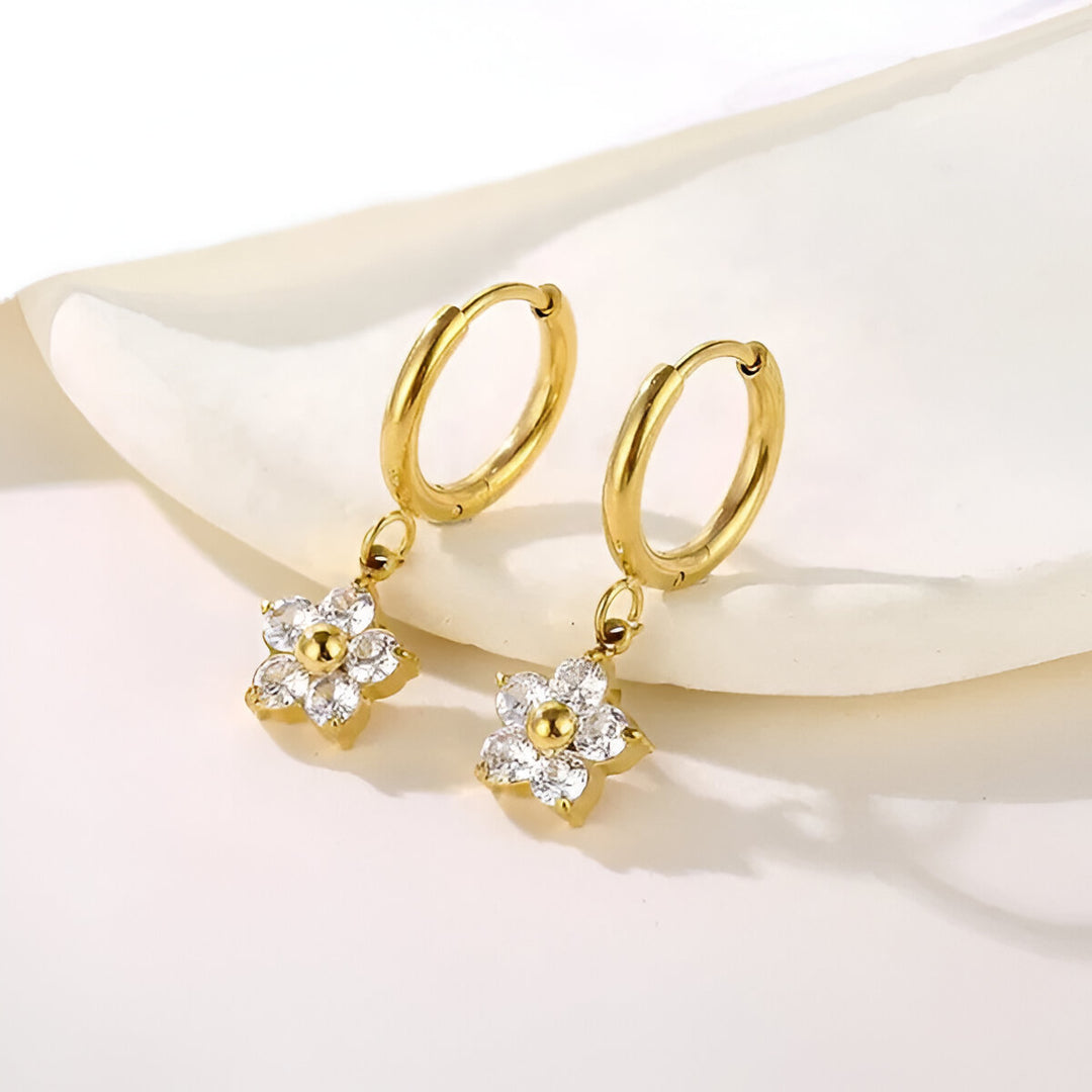 Floral Chic Hoops