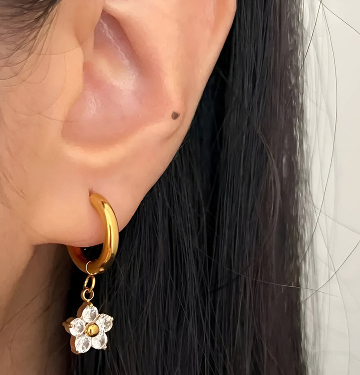 Floral Chic Hoops