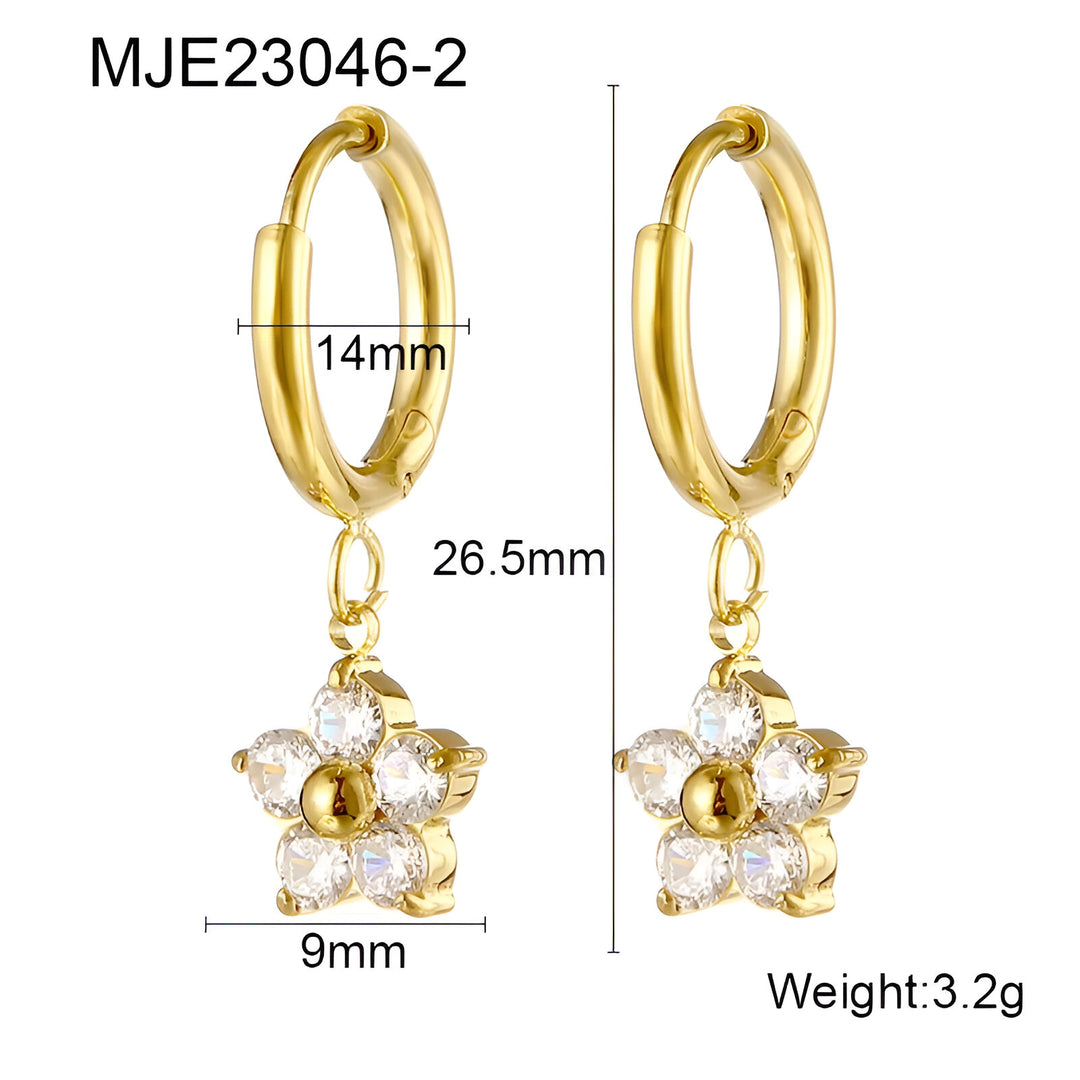 Floral Chic Hoops