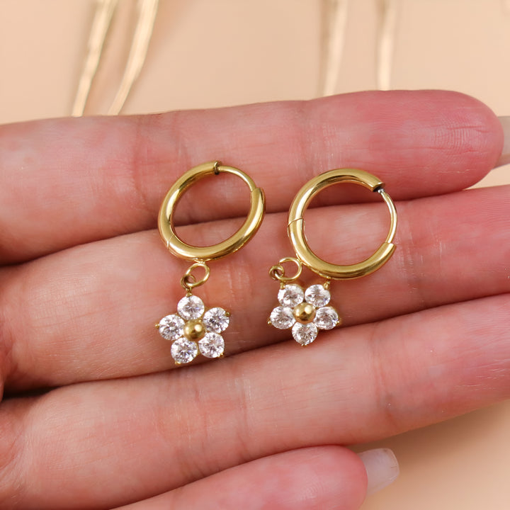 Floral Chic Hoops