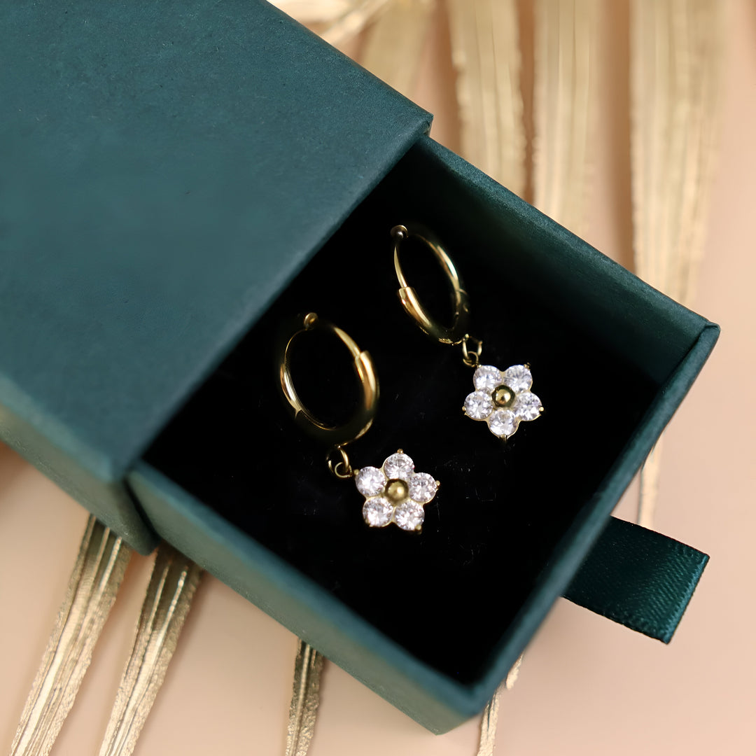 Floral Chic Hoops